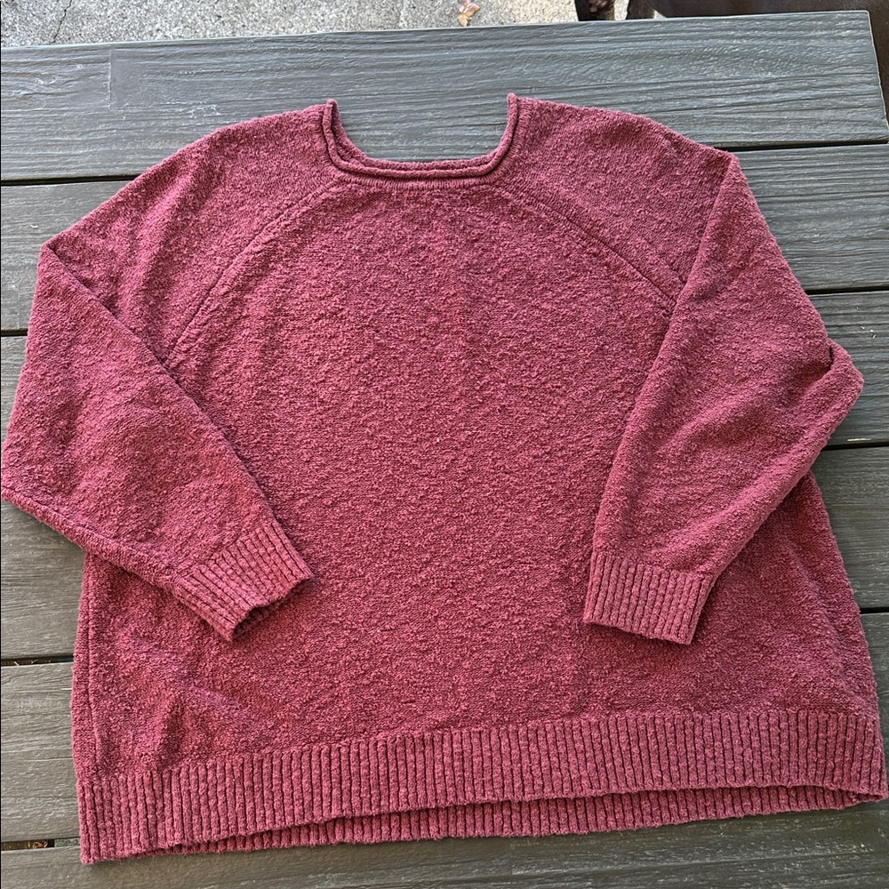 L.L. Bean Women's Crew Neck Sweater - Deep Red